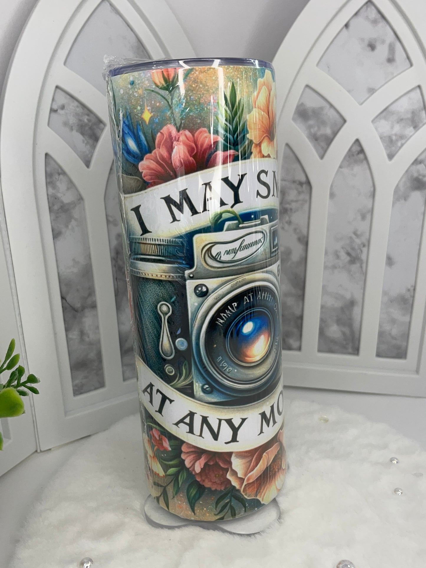 Sarcastic Floral Pastel Sublimated Tumbler