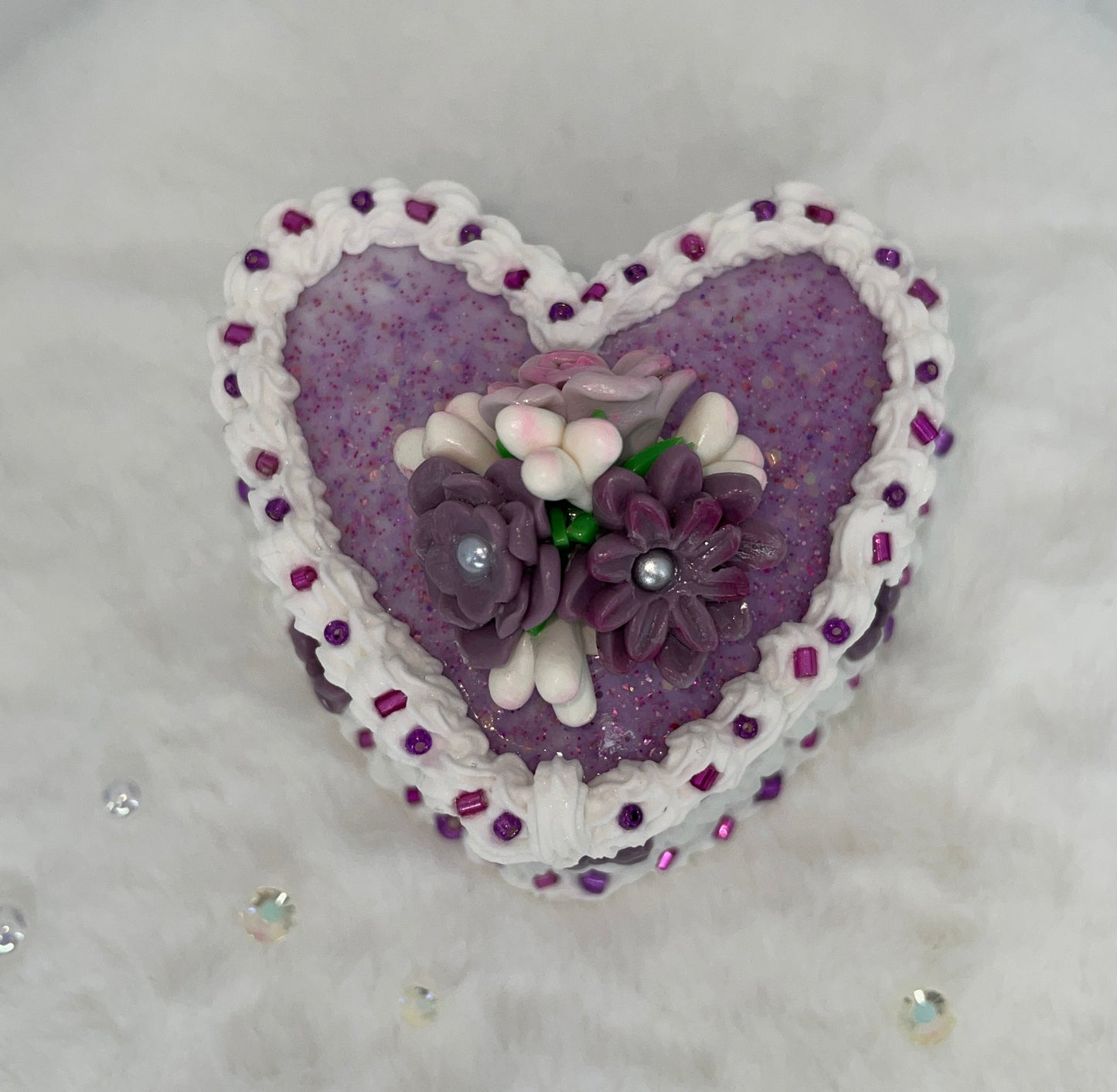 Purple Floral Cake Box