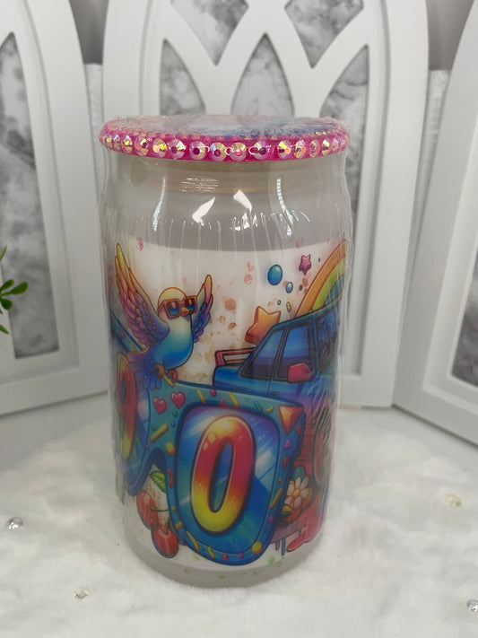 Colorful Glass Cup