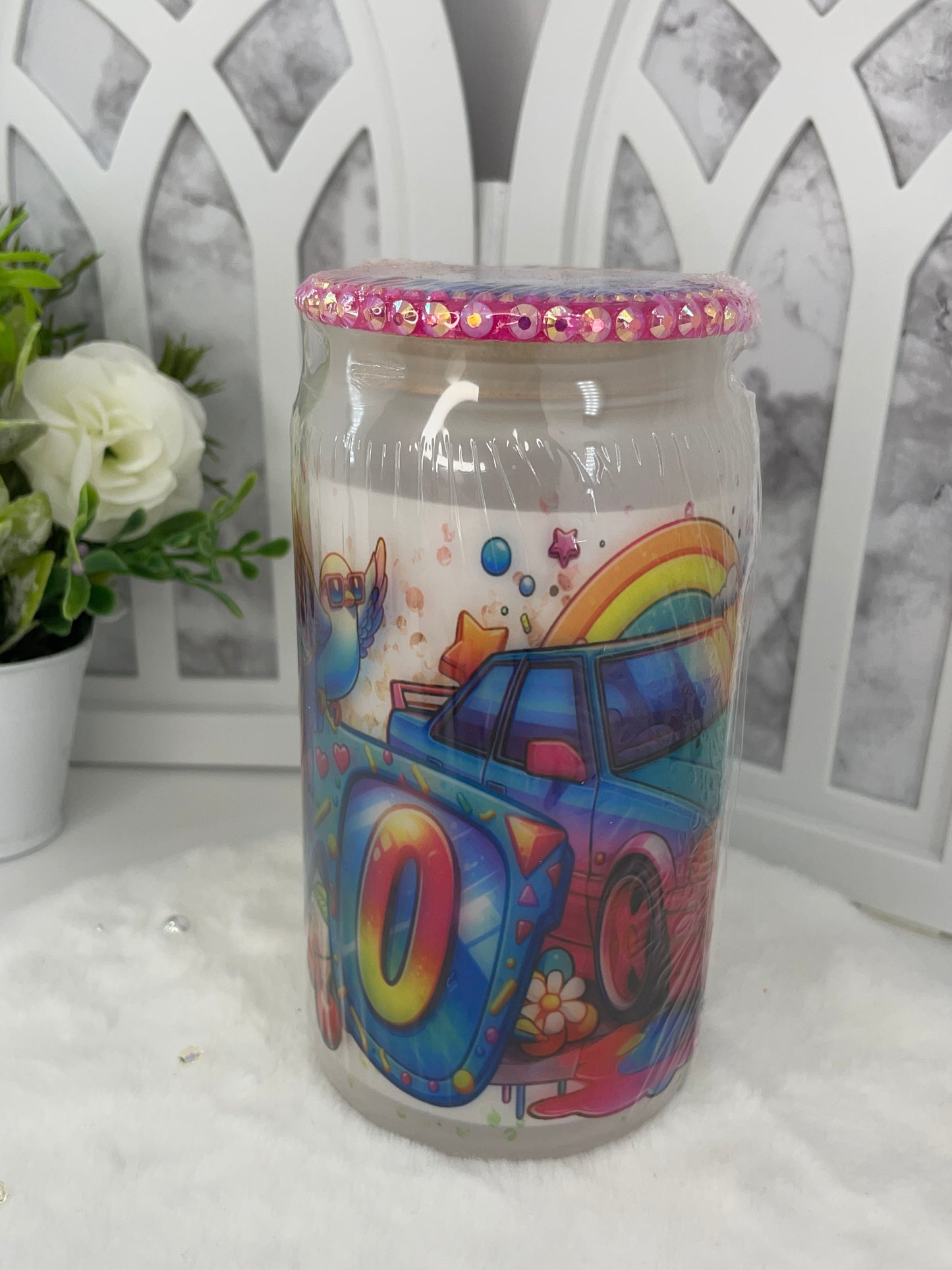 Colorful Glass Cup