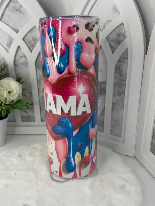 Mama Melting Hearts Sublimated Tumbler