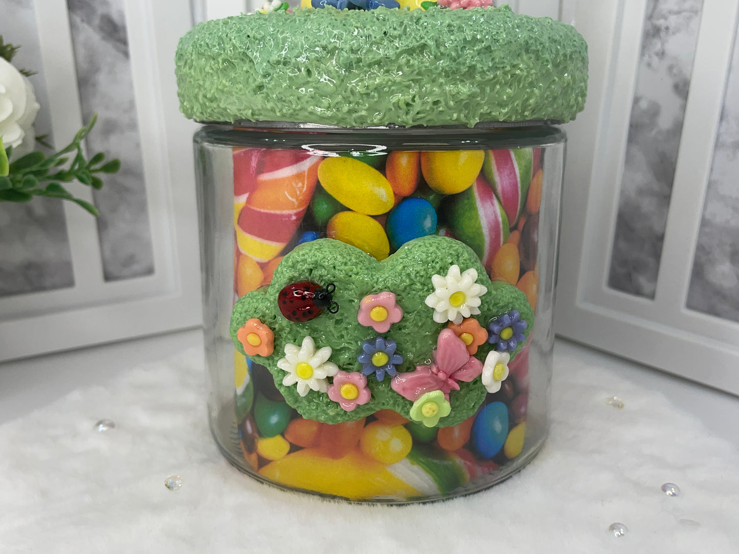 Yellow Teddy Storage Jar