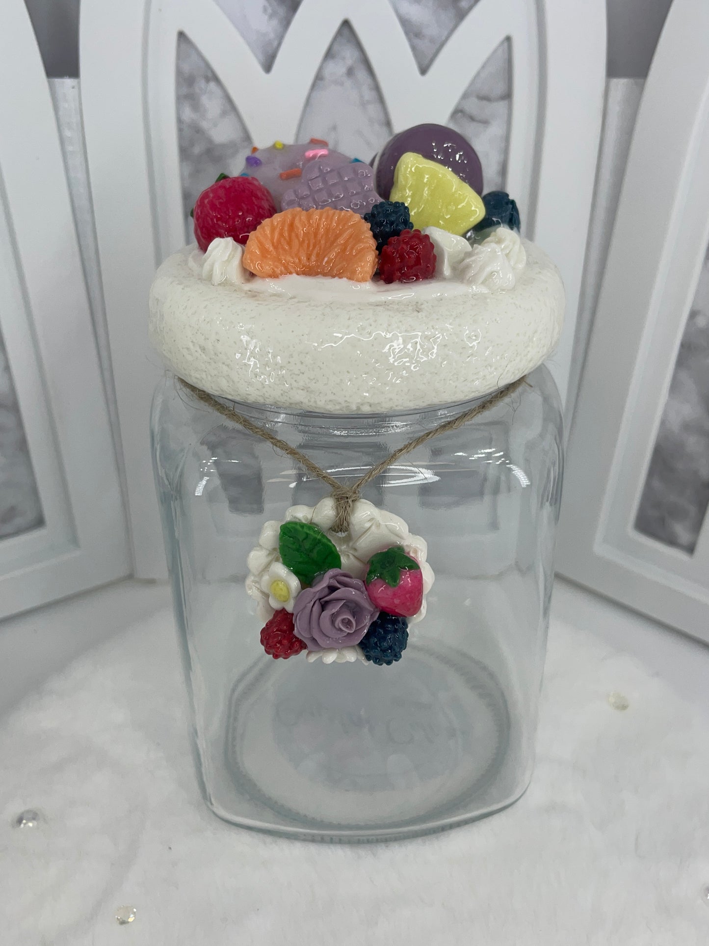 Three Piece Storage Jars with Cold Porcelain Lids