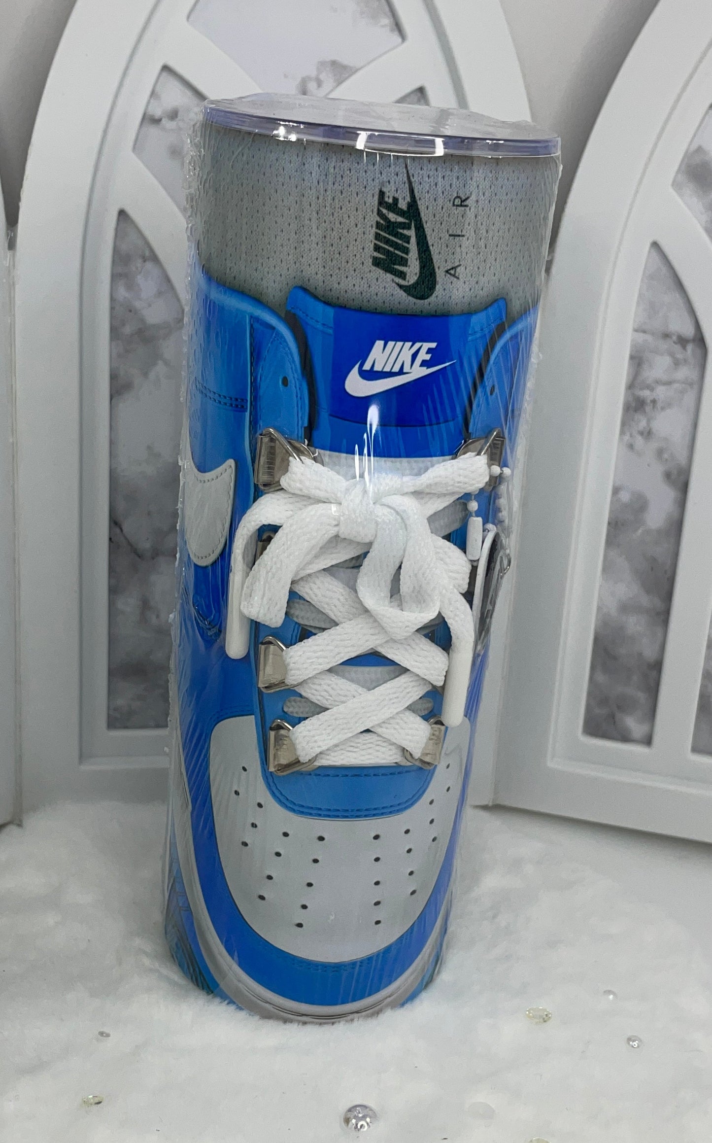 Blue Sneaker Tumbler