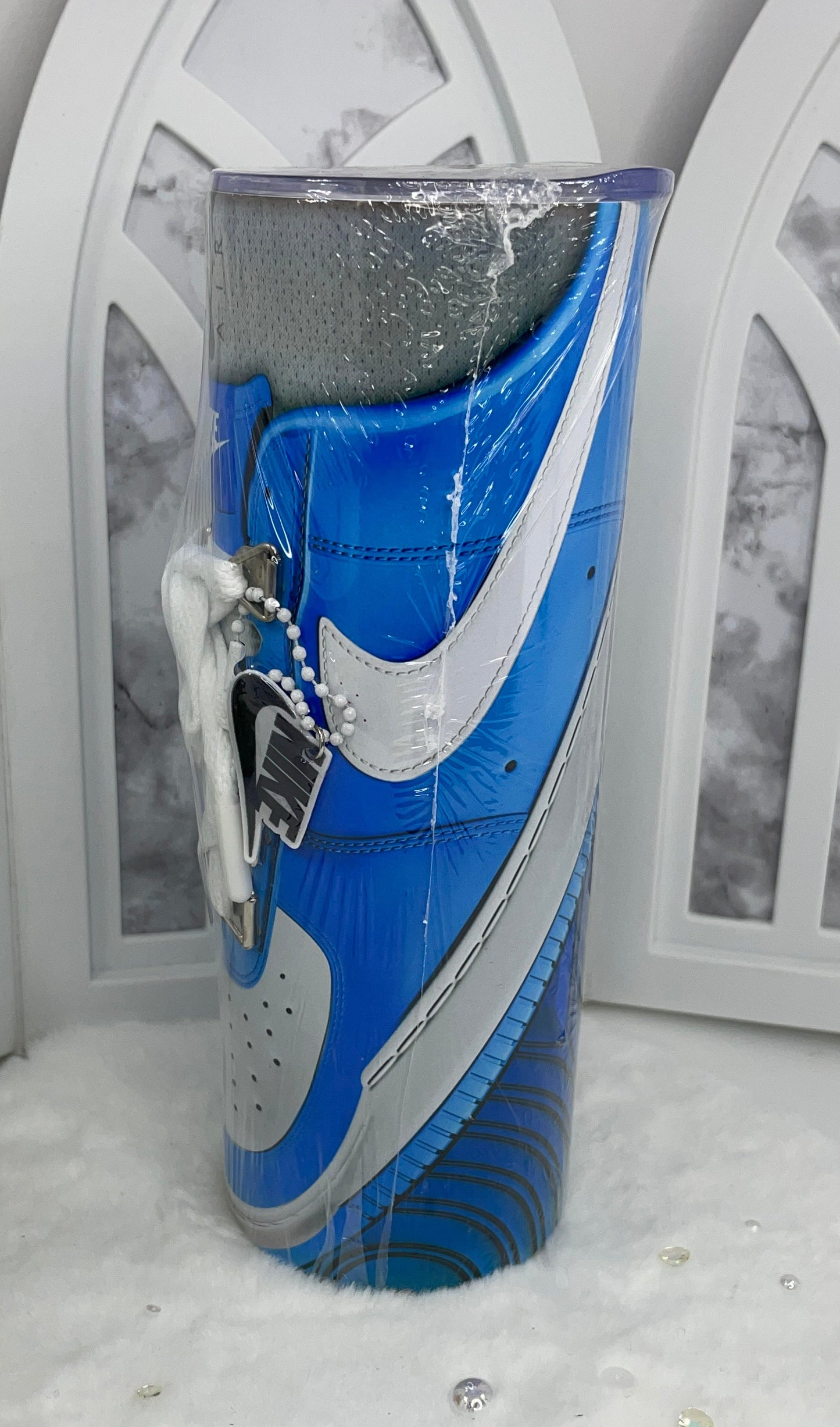 Blue Sneaker Tumbler