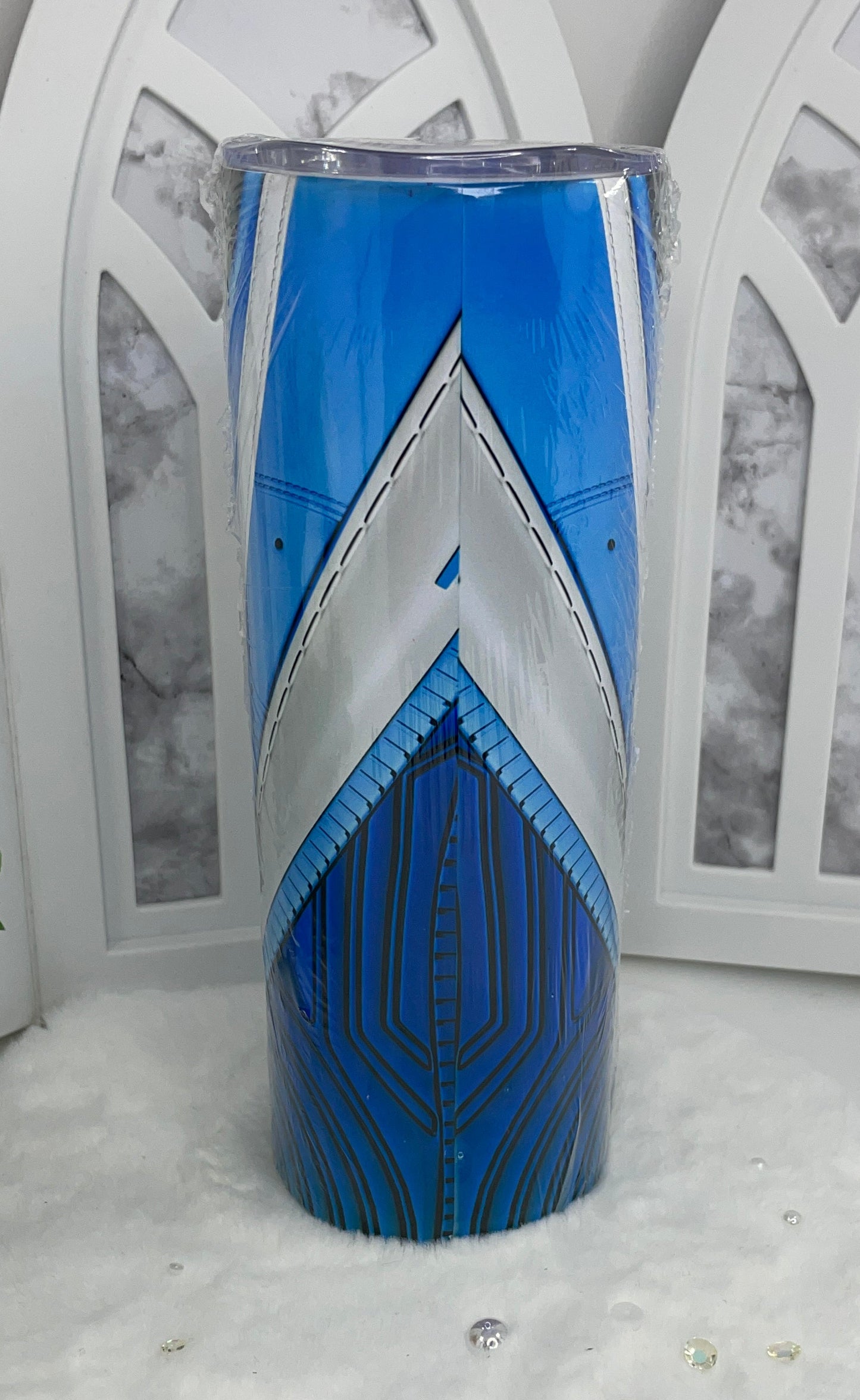 Blue Sneaker Tumbler