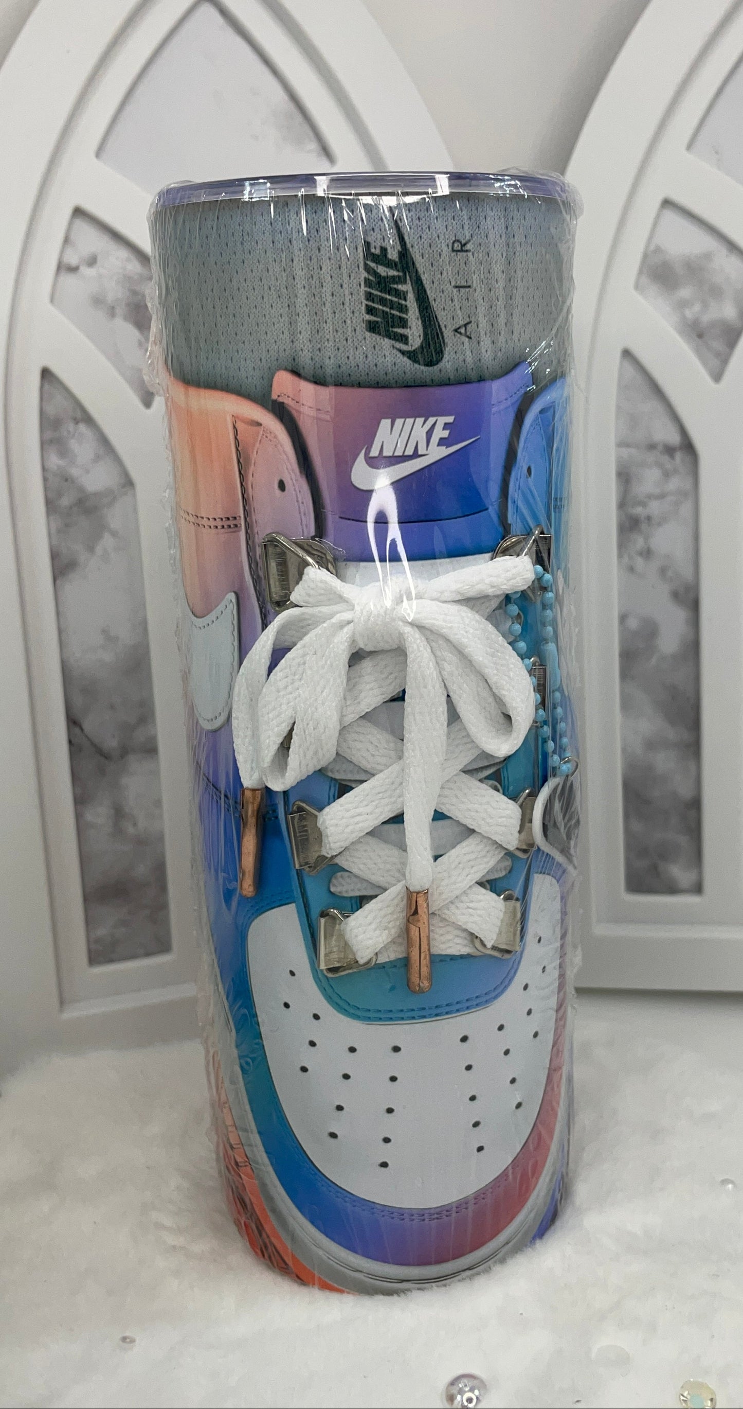 Pastel Rainbow Sneaker Tumbler