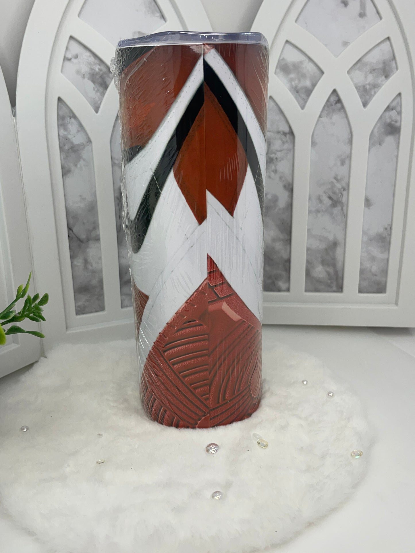 Red and Black Sneaker Tumbler