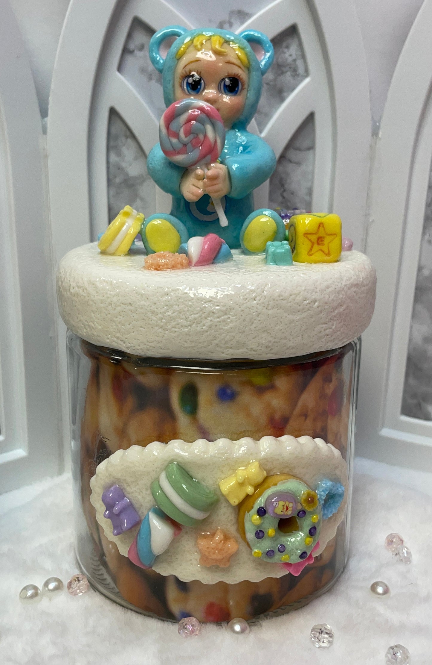 Blue Bear candy Jar