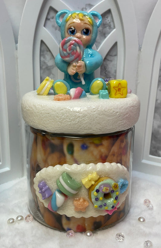 Blue Bear candy Jar