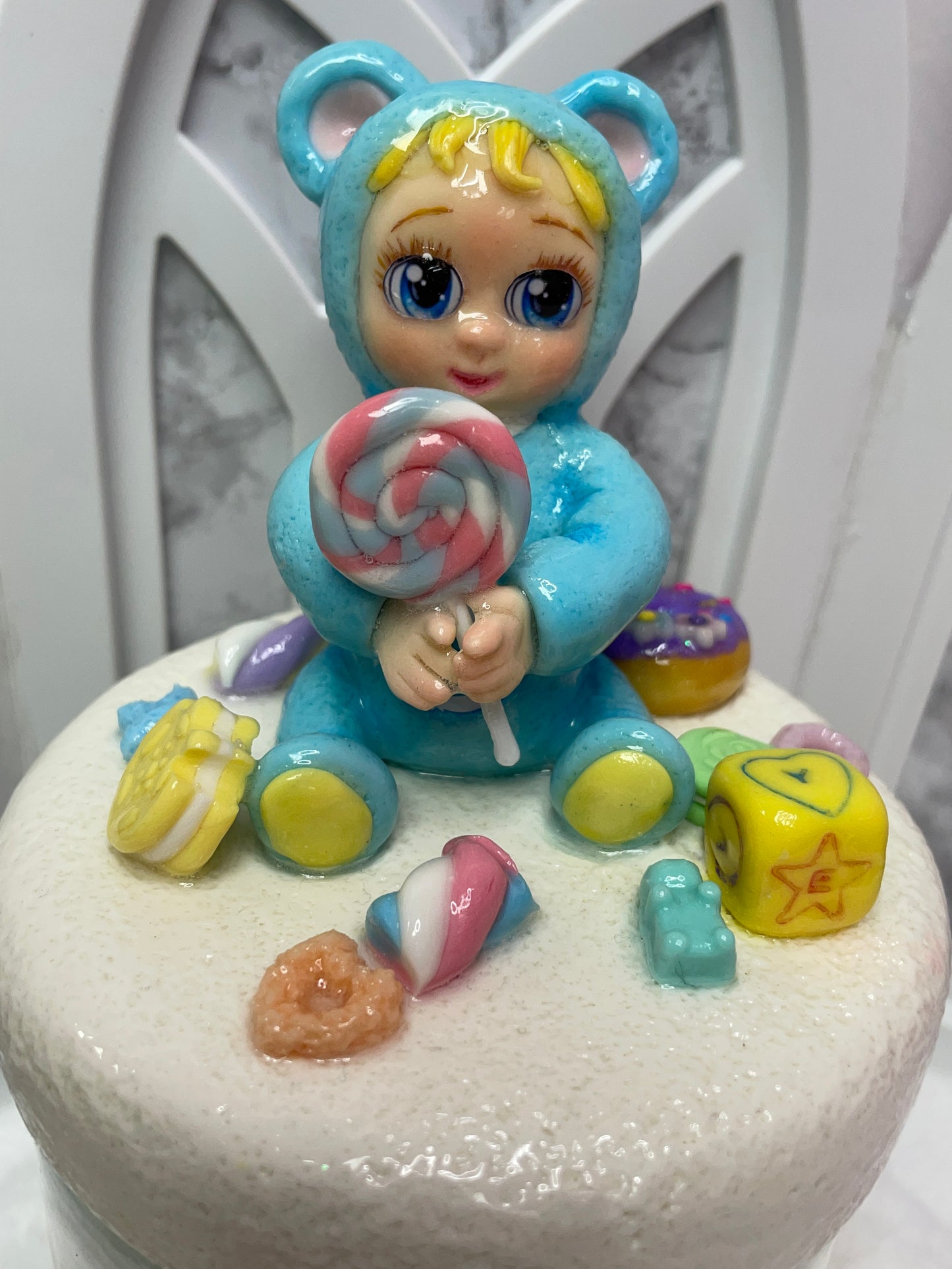 Blue Bear candy Jar
