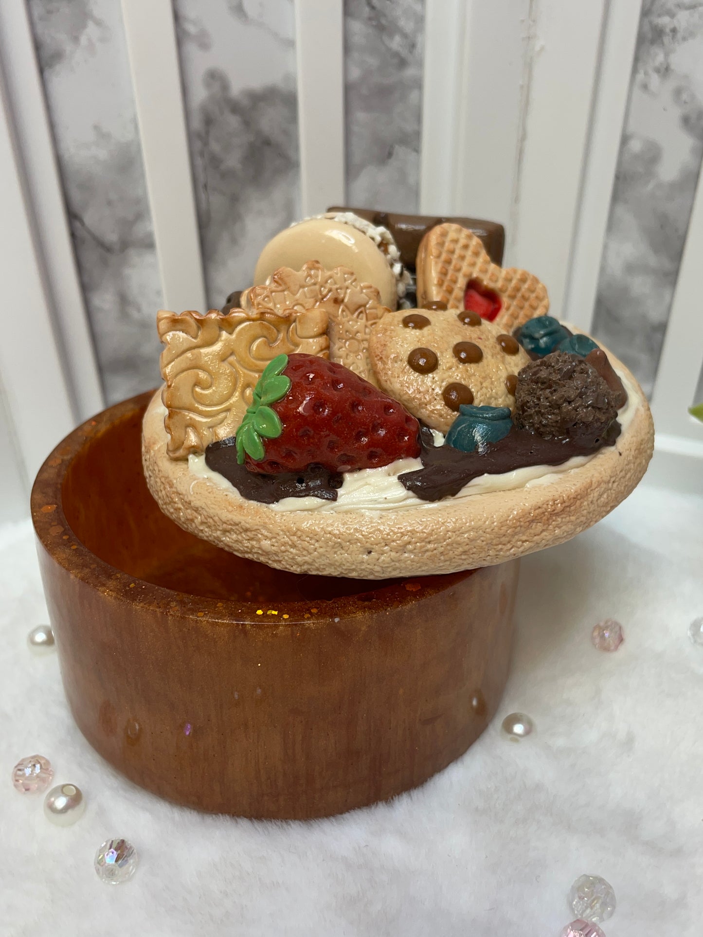 Chocolate Resin Jar