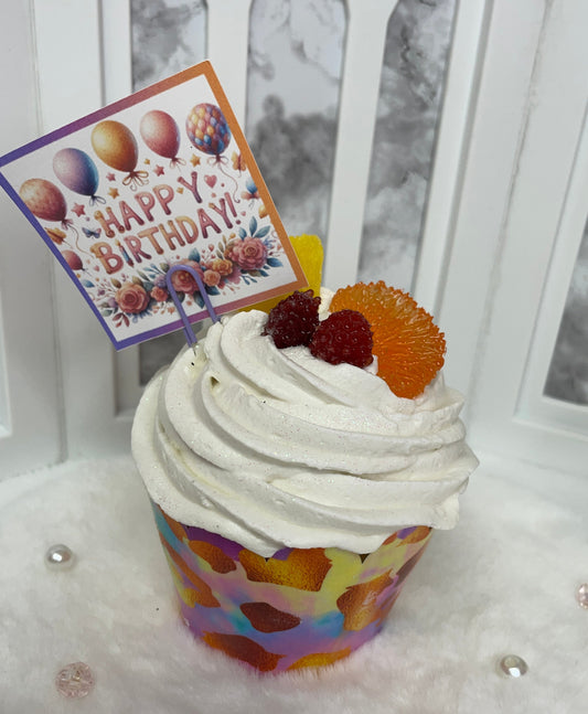 Faux Fruity Cupcake