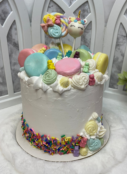 Pastel Macaroon Cake