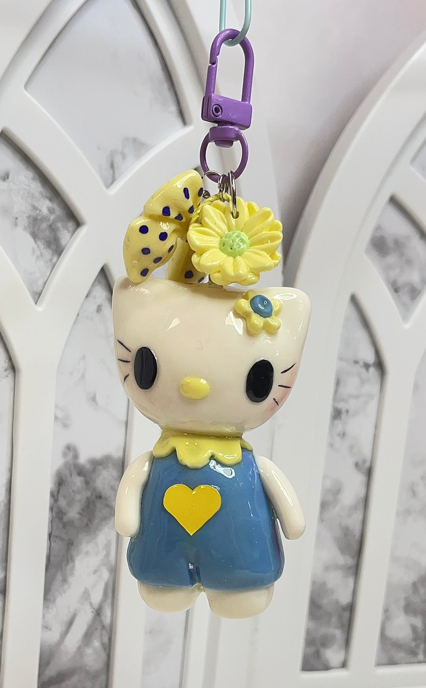 Purple Hello Kitty Keychain