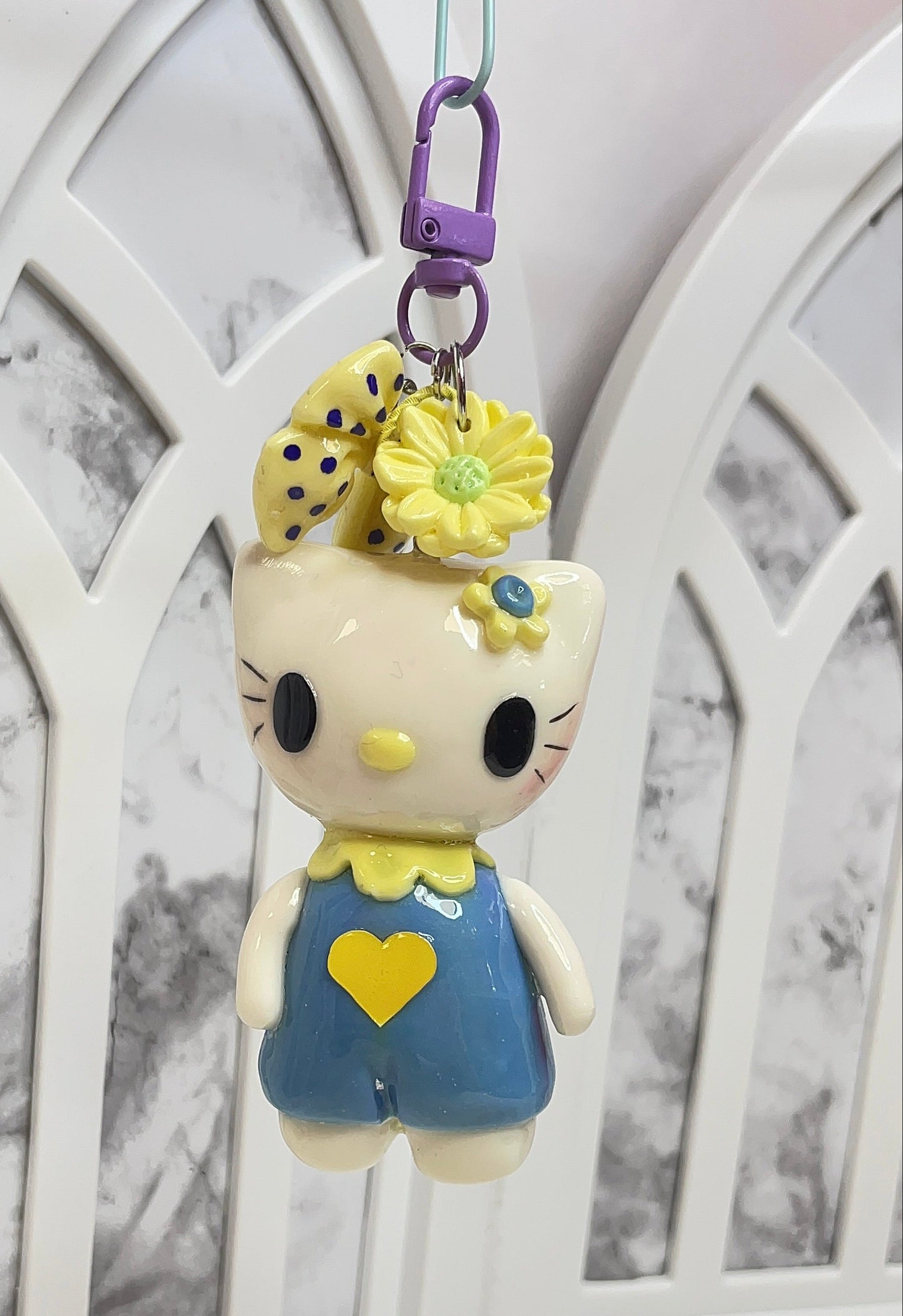 Purple Hello Kitty Keychain