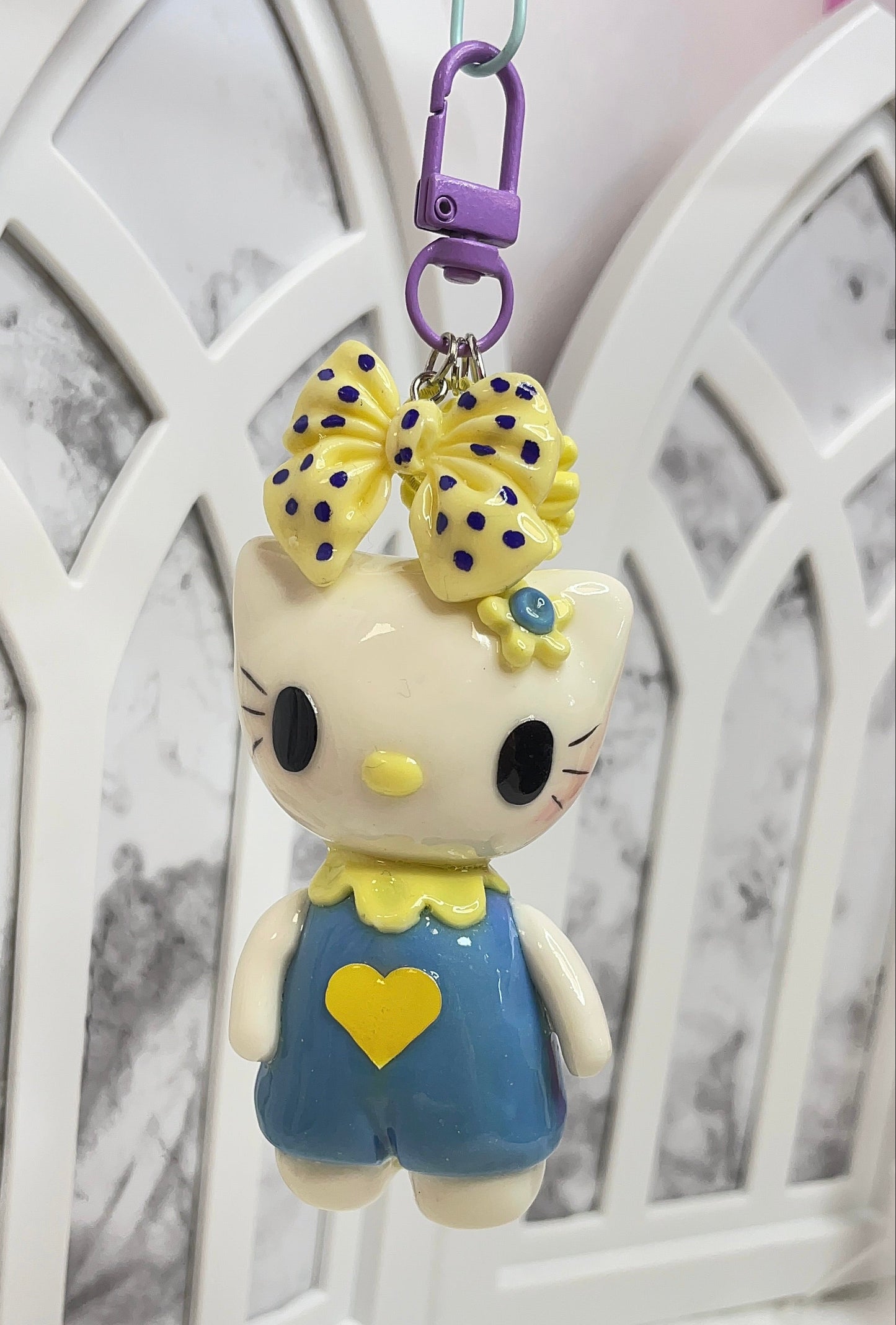 Purple Hello Kitty Keychain