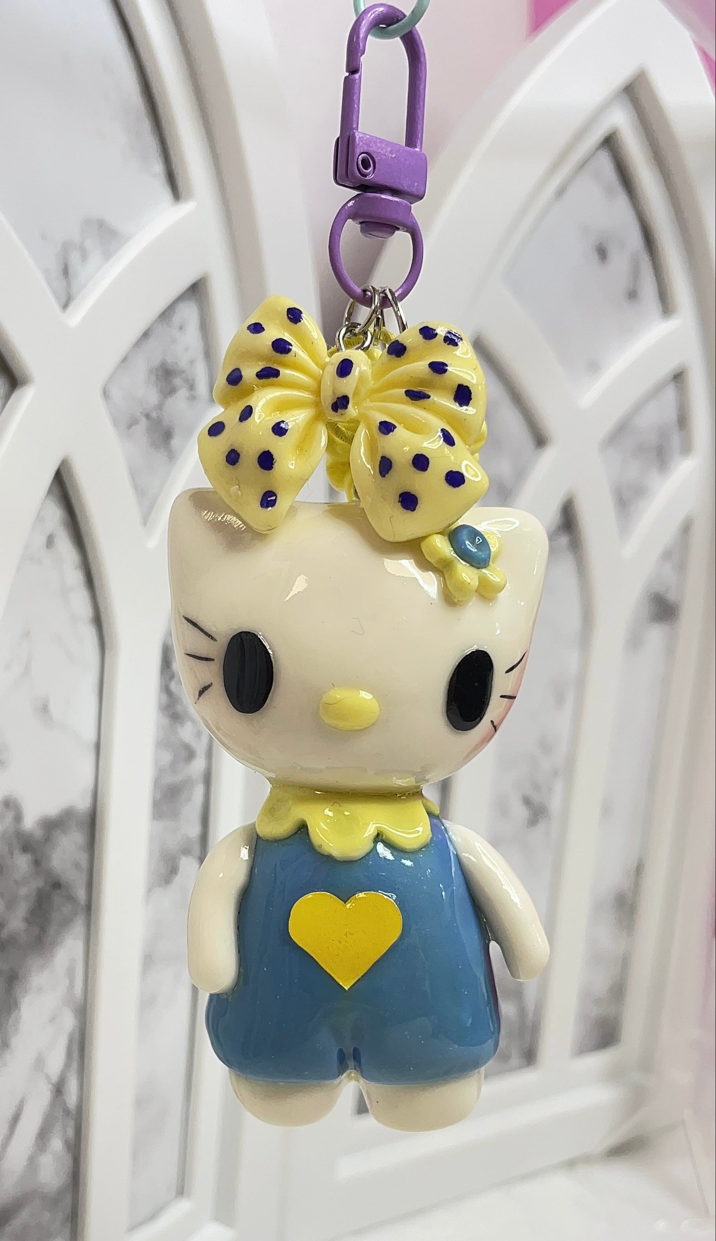 Purple Hello Kitty Keychain