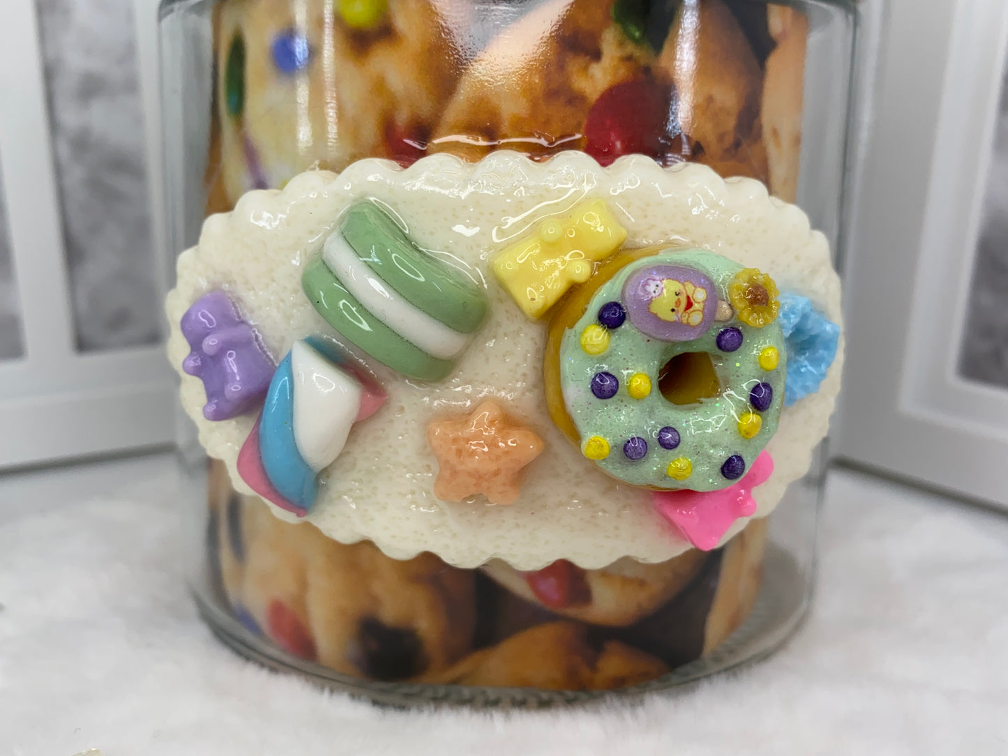 Blue Teddy Candy Jar