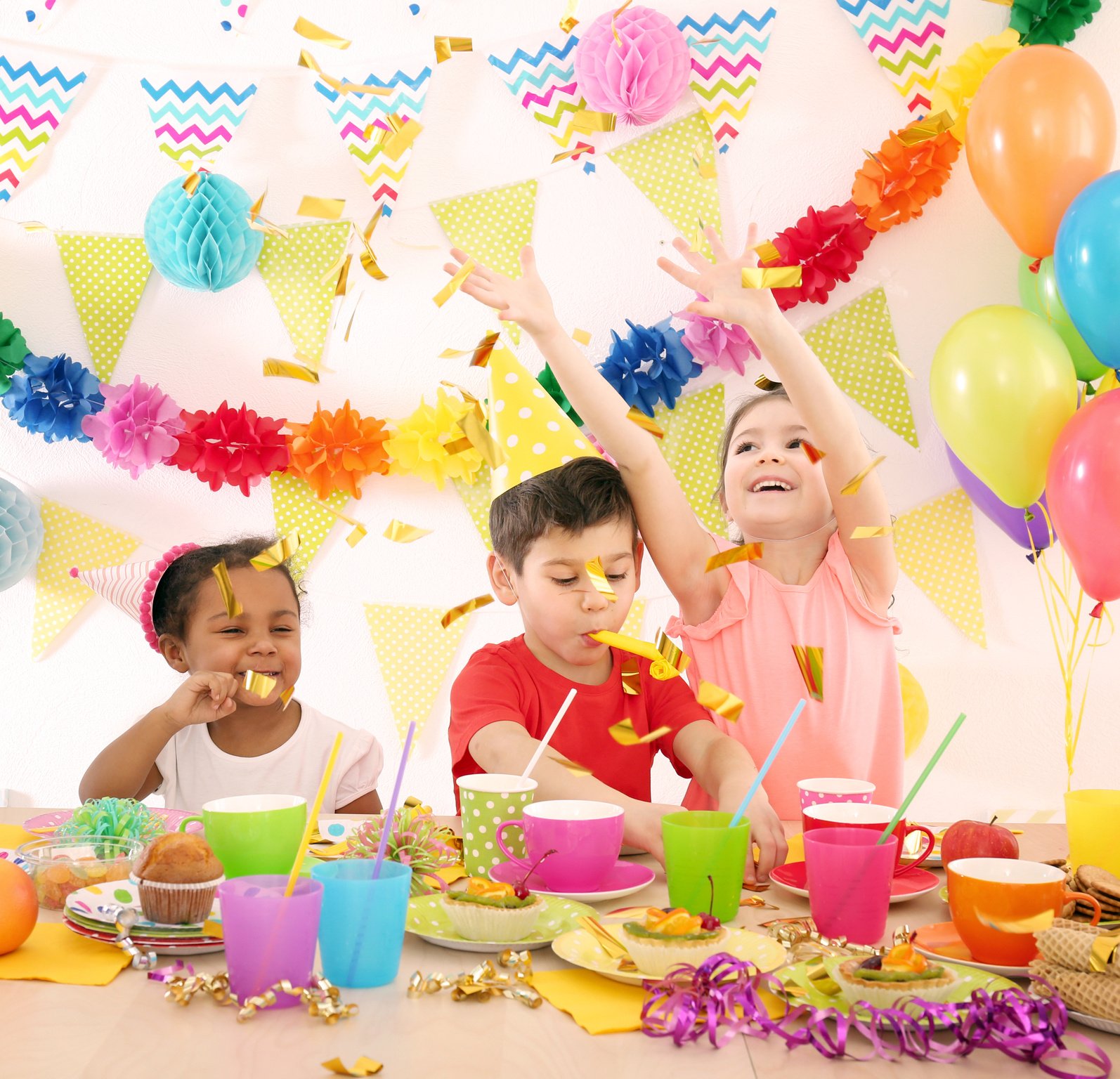 Children Celebrating Birthday at Party